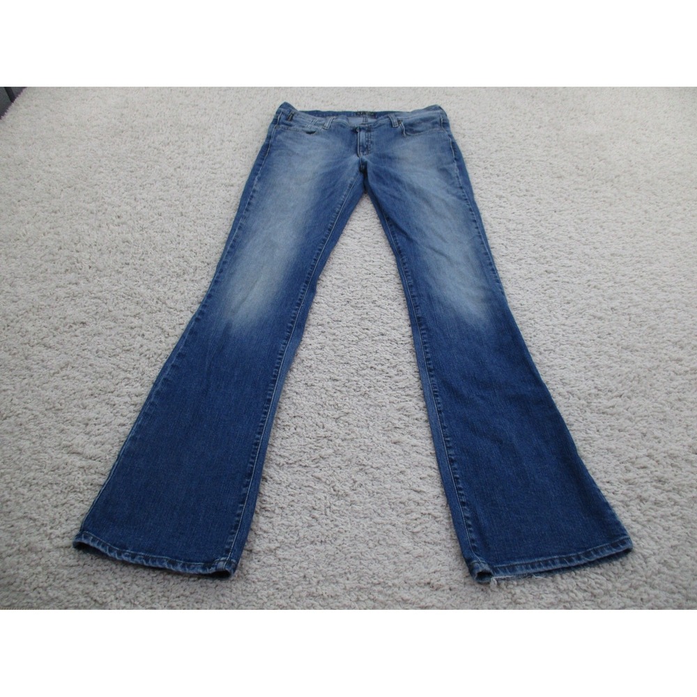 Armani Jeans Womens 31 Blue Denim Indigo 006 Flared Cowgirl Ranch Western